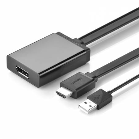 hdmi转dp线，displayport4k视频转换器