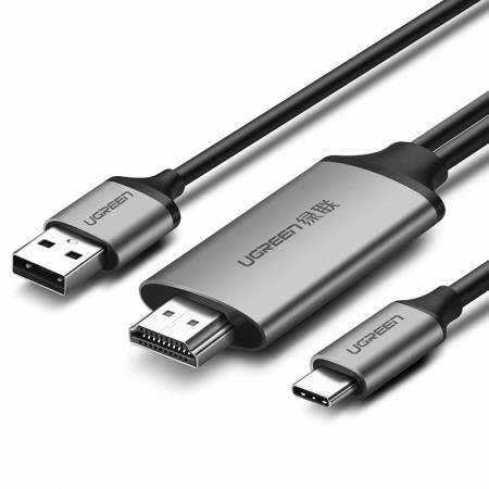 绿联type-c转hdmi，华为mate10三星s8手机连接电视投屏线