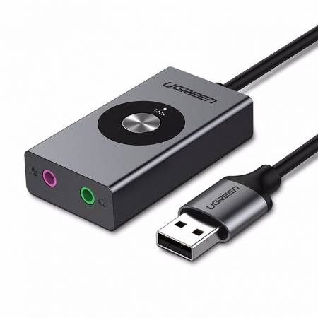 绿联usb7.1外置声卡，usb转耳机麦克风声卡