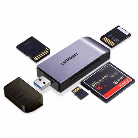 绿联usb3.0多合一读卡器，手机单反相机sdtfms卡读卡器