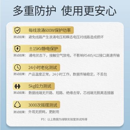 绿联usb转rs485/422串口线，电脑九针工业串口线