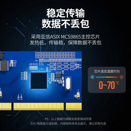 绿联pci转rs232双db9串口转接卡