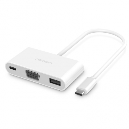 绿联 type-c转usb3.0 hdmi/vga转换器线12寸macbook苹果hub转接头