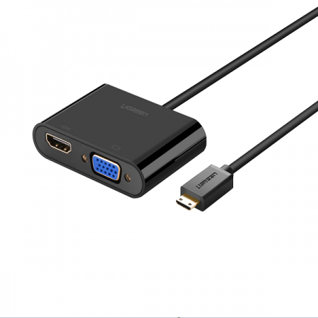 绿联mini hdmi转hdmi vga转换器